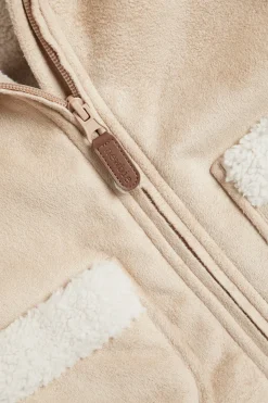 Baby beige shearling jacket