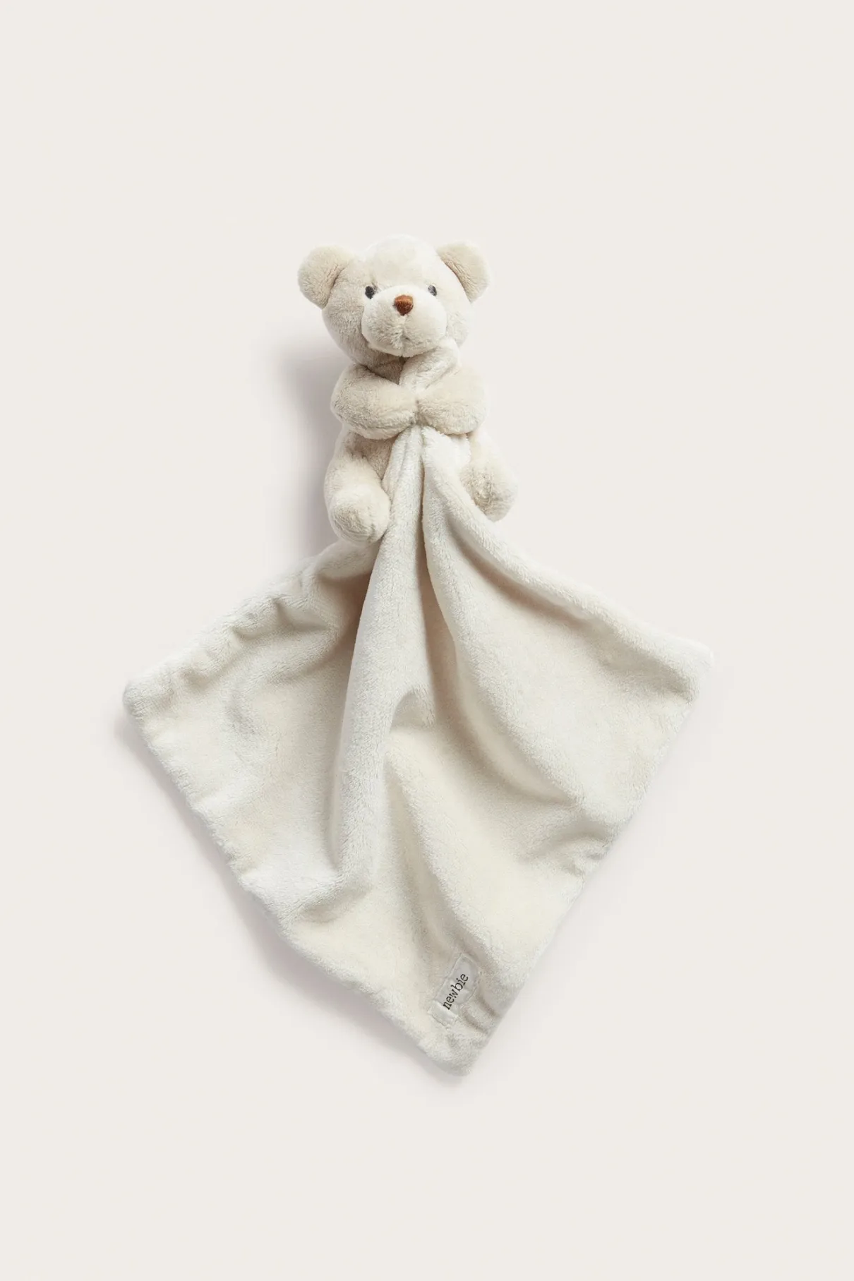 Baby beige teddy plush blanket