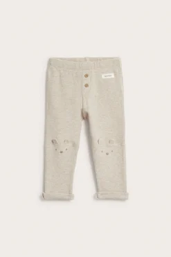 Baby beige waffle leggings