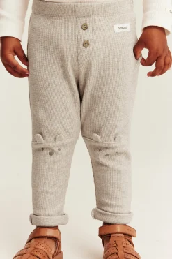 Baby beige waffle leggings