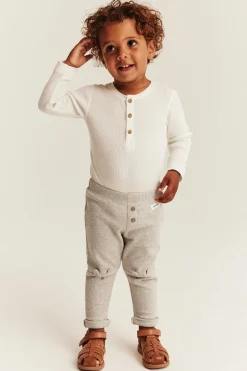 Baby beige waffle leggings