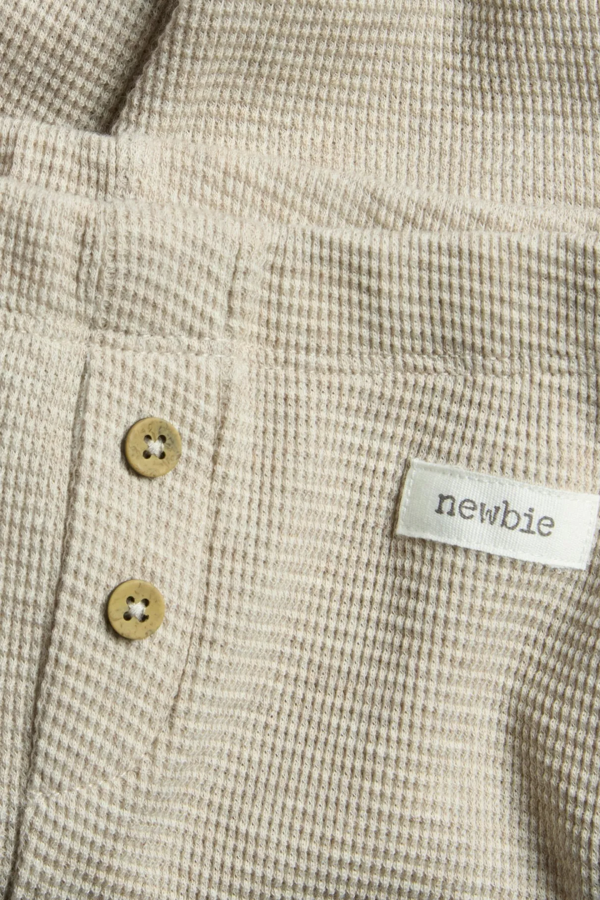Baby beige waffle leggings