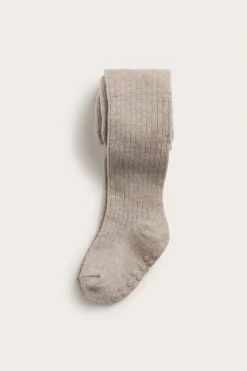 Baby beige wool blend tights