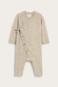 Baby beige wool-cashmere jumpsuit