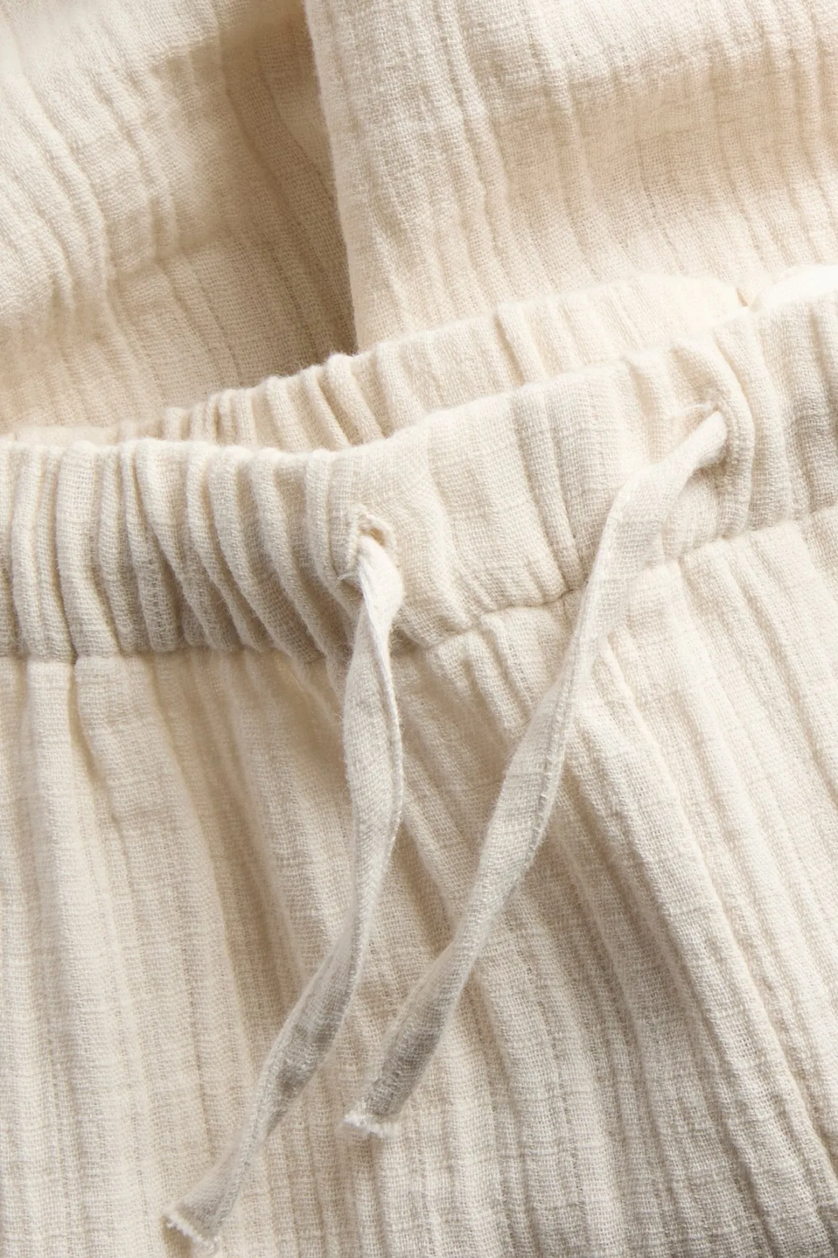 Baby beige woven trousers