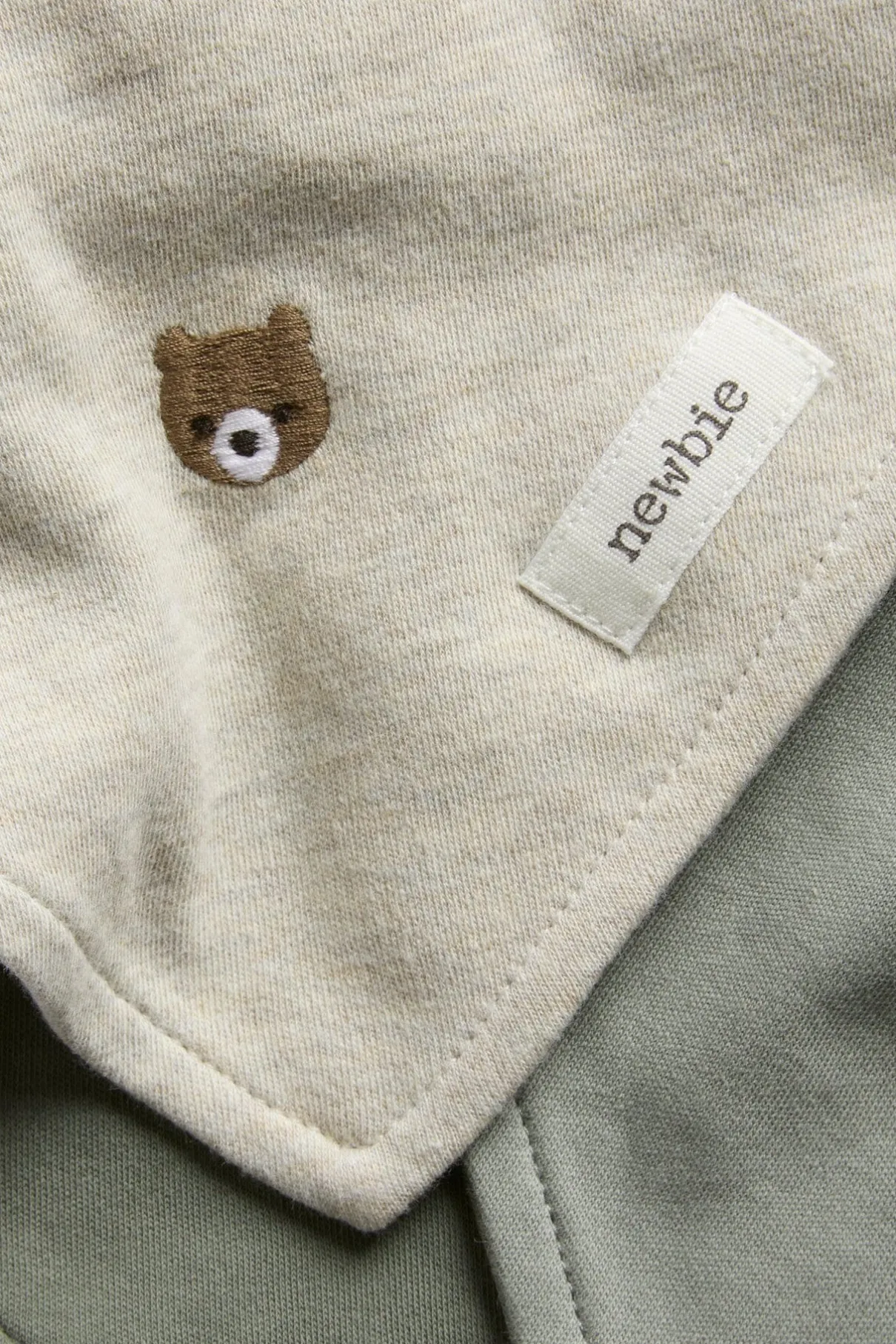 Baby bibs with bear print (3-pack)