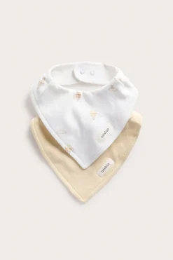 Baby bibs with hot air balloons (2‑pack)