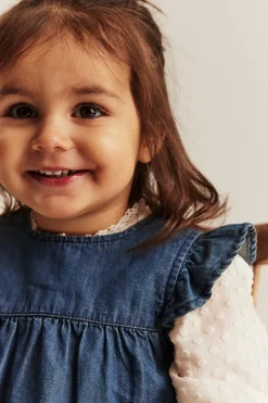 Baby blue denim dress