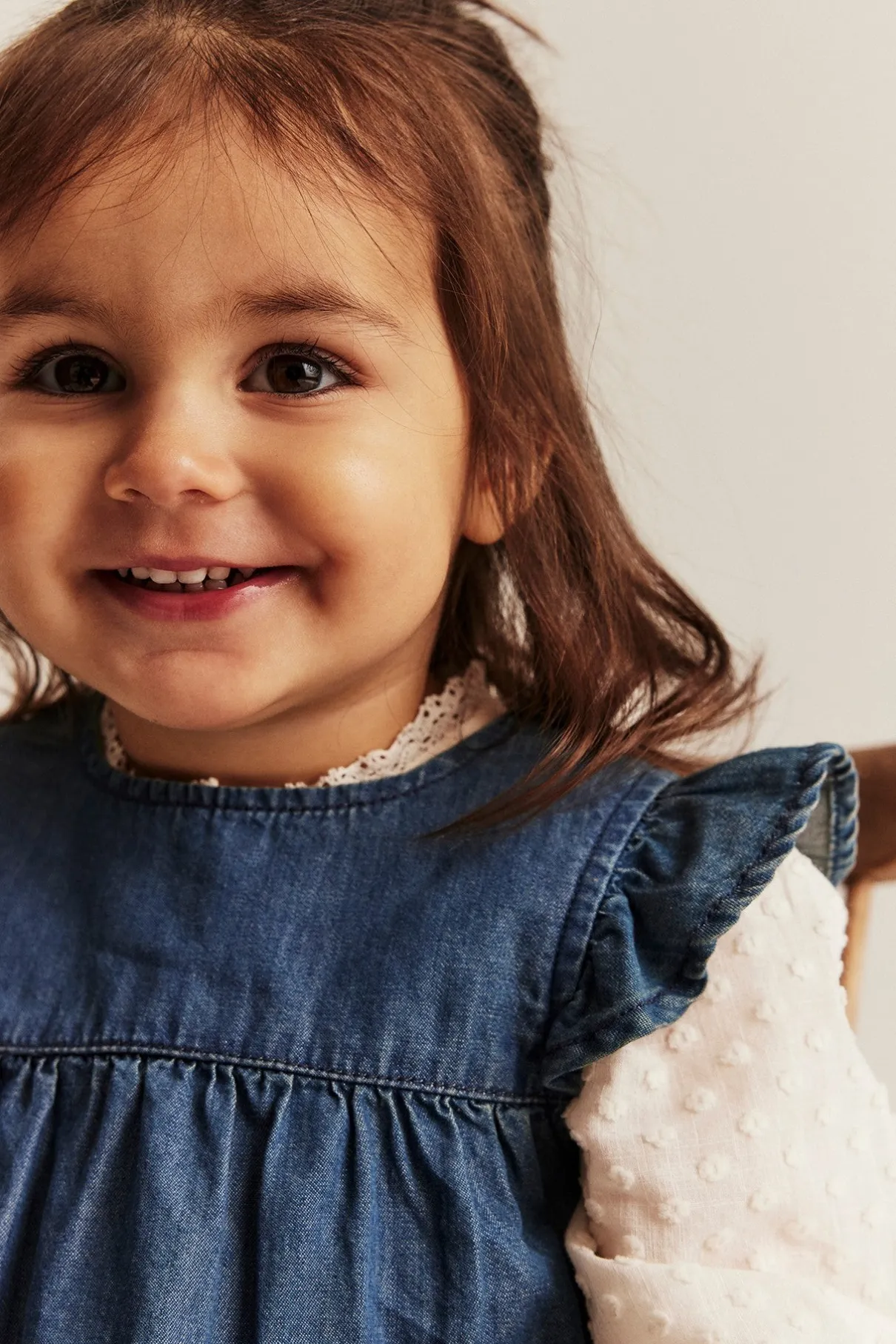 Baby blue denim dress