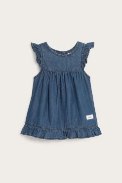 Baby blue denim dress