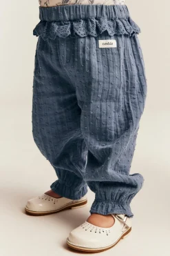 Baby blue frill trousers
