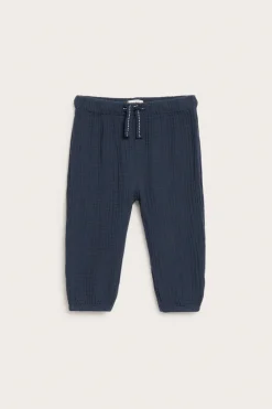 Baby blue muslin trousers