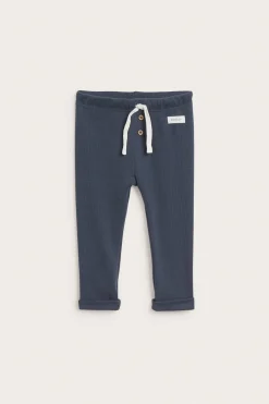 Baby blue ribbed leggings