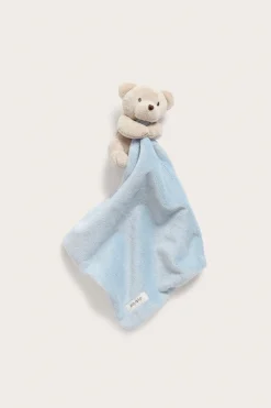 Baby blue teddy bear snuggle blanket
