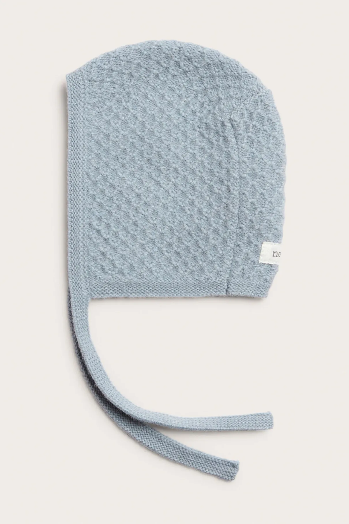 Baby blue wool & cashmere bonnet