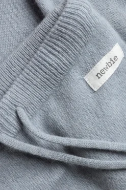 Baby blue wool-cashmere leggings