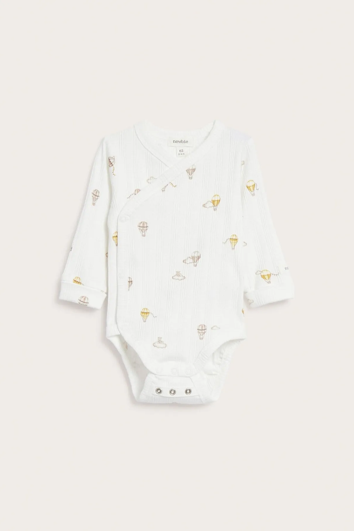 Baby bodysuit with hot air balloon motif