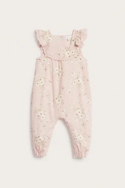 Baby butterfly floral jumpsuit