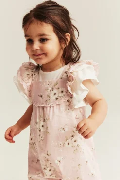 Baby butterfly floral jumpsuit