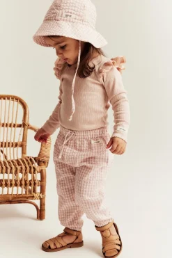 Baby checked woven trousers