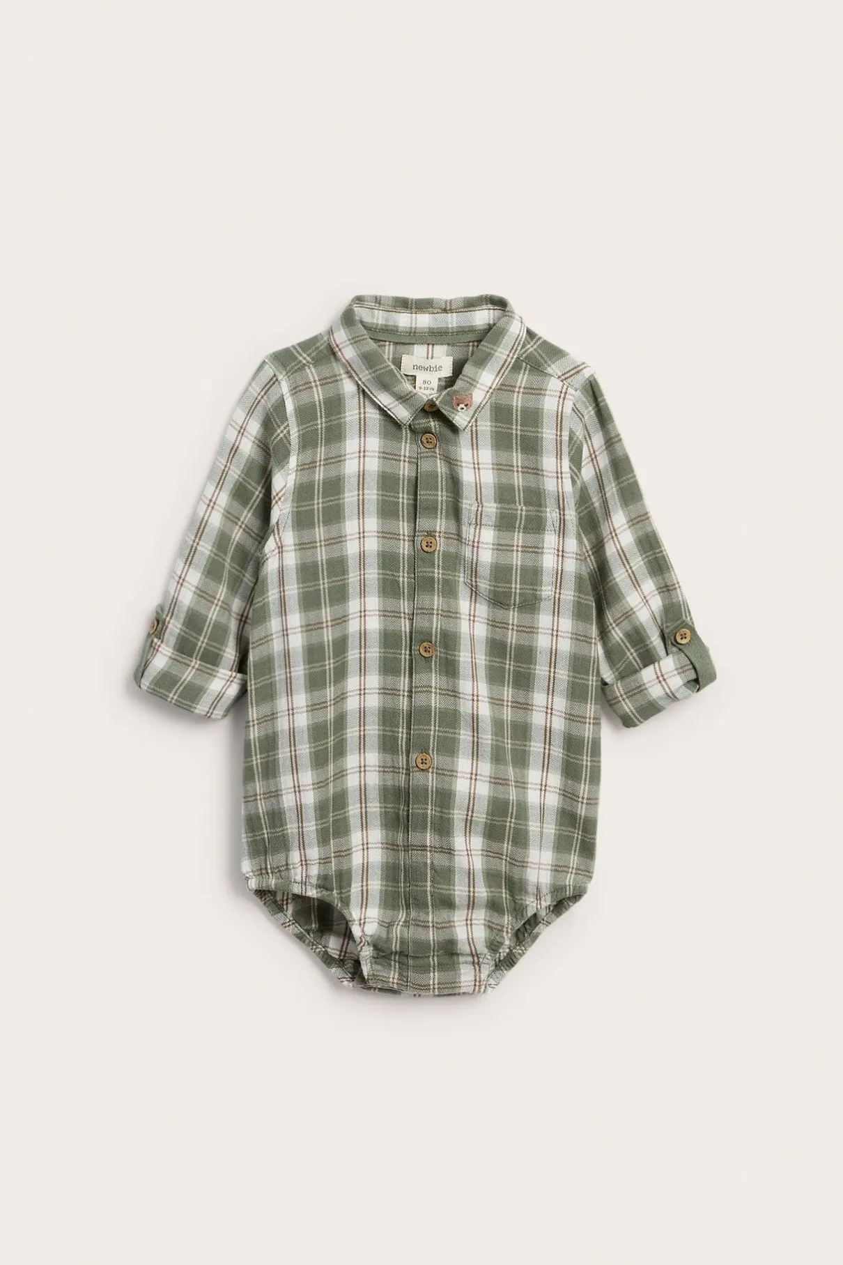 Baby collared shirt bodysuit