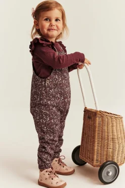 Baby ditsy floral dungarees