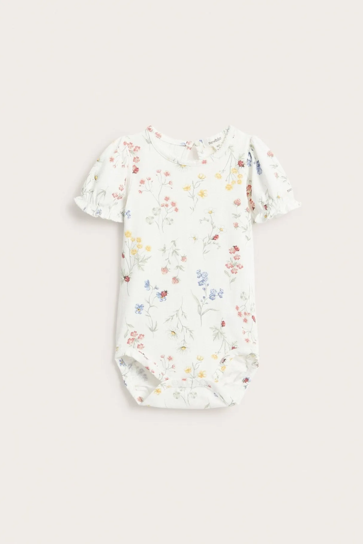 Baby floral body with puff sleeves