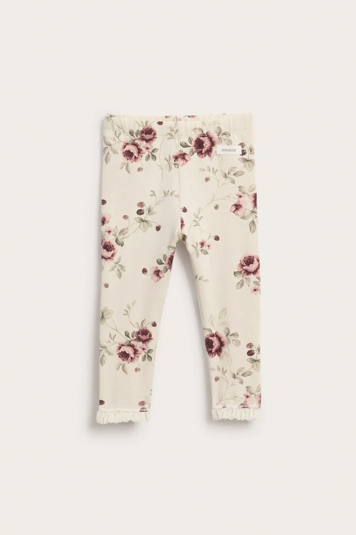 Baby floral leggings with frill