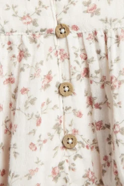 Baby floral muslin bodysuit