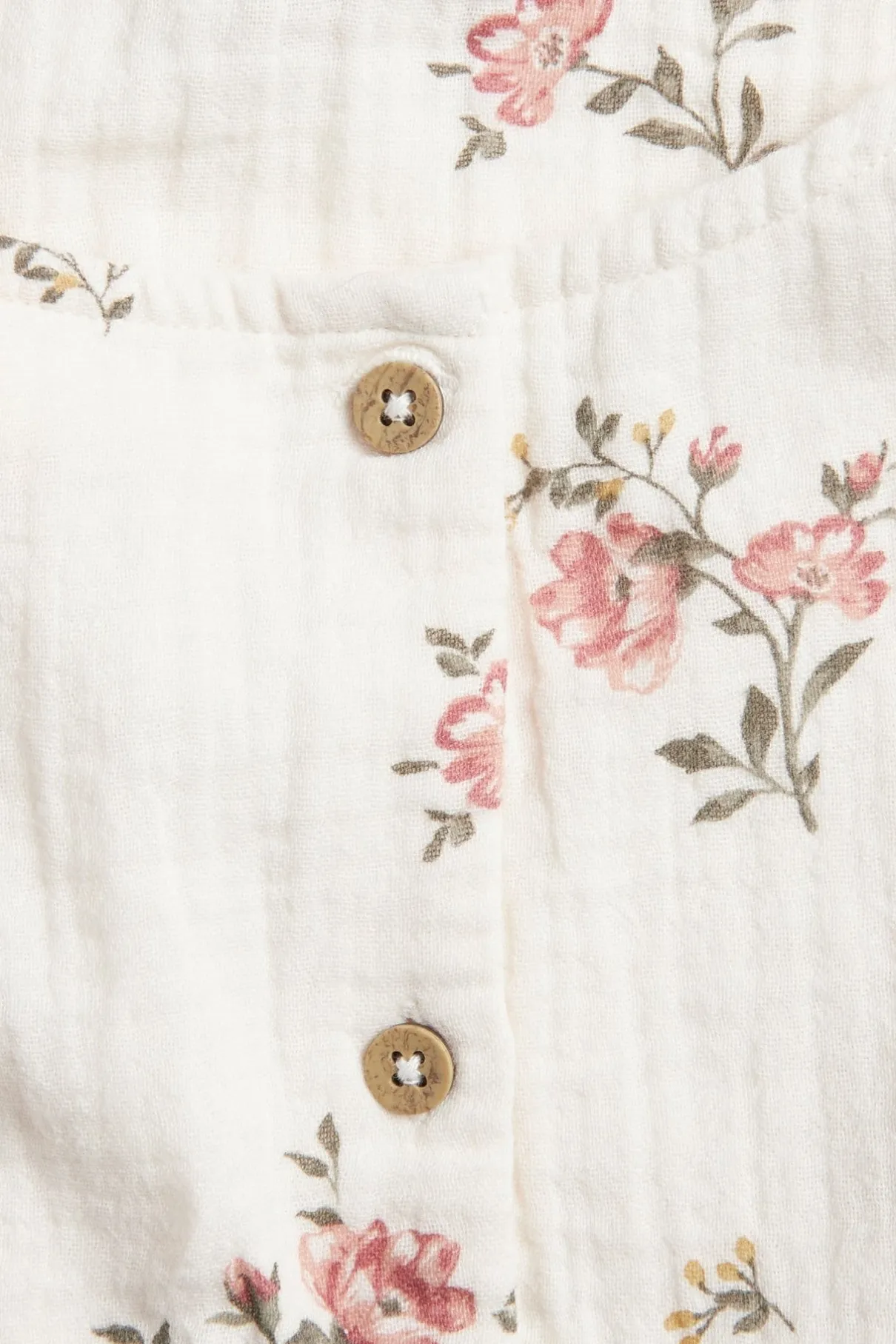 Baby floral muslin dress
