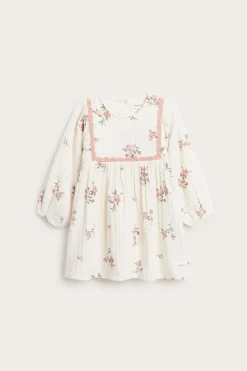 Baby floral muslin dress