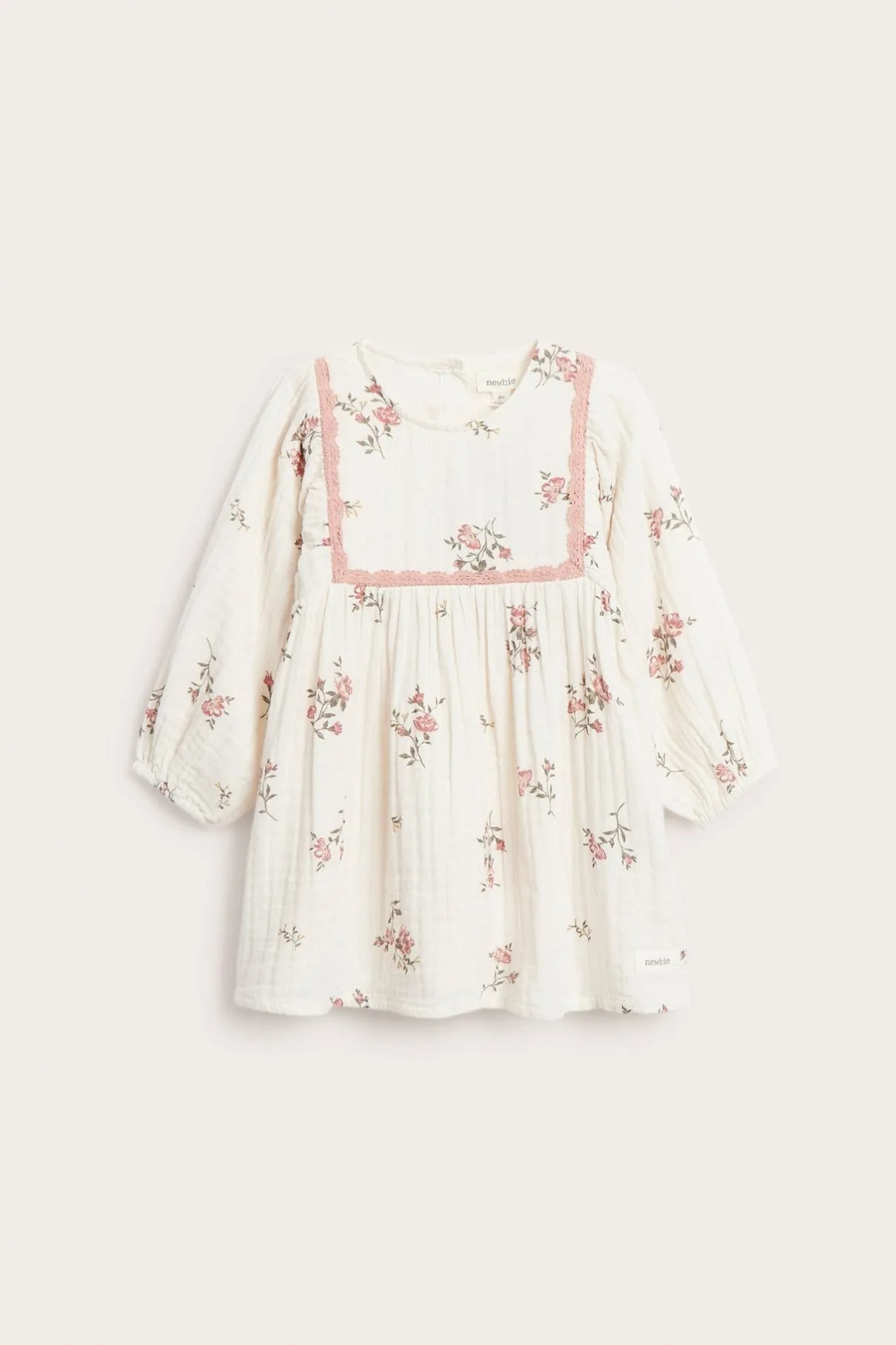Baby floral muslin dress