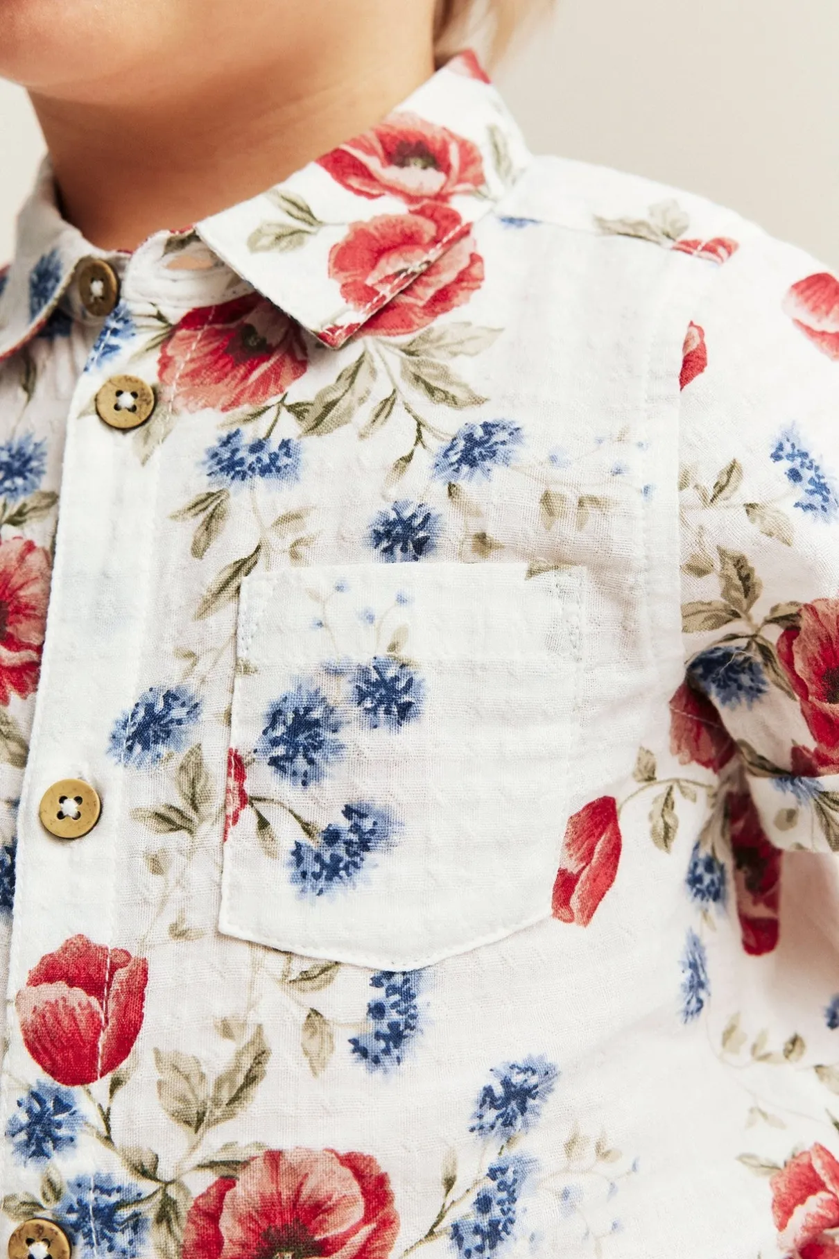 Baby floral short-sleeve bodysuit