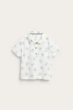 Baby floral short-sleeved shirt