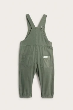 Baby green corduroy dungarees