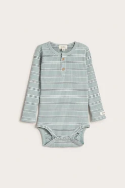 Baby green ribbed bodysuit