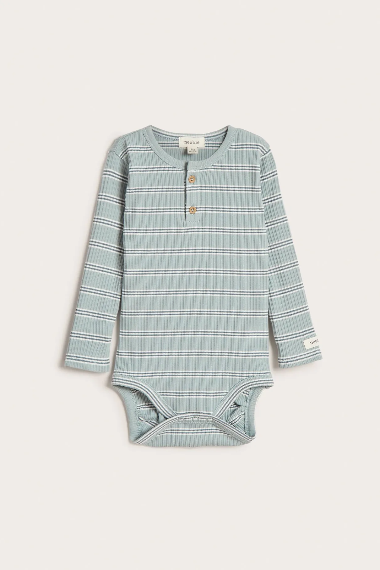 Baby green ribbed bodysuit