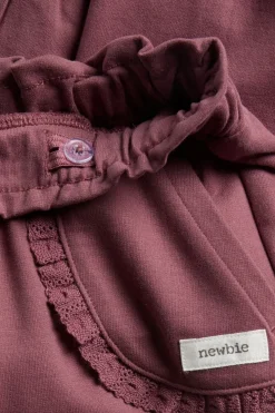 Baby jogging bottoms with lace details