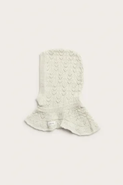 Baby & kids beige merino wool balaclava