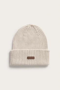 Baby & Kids beige rib knit beanie