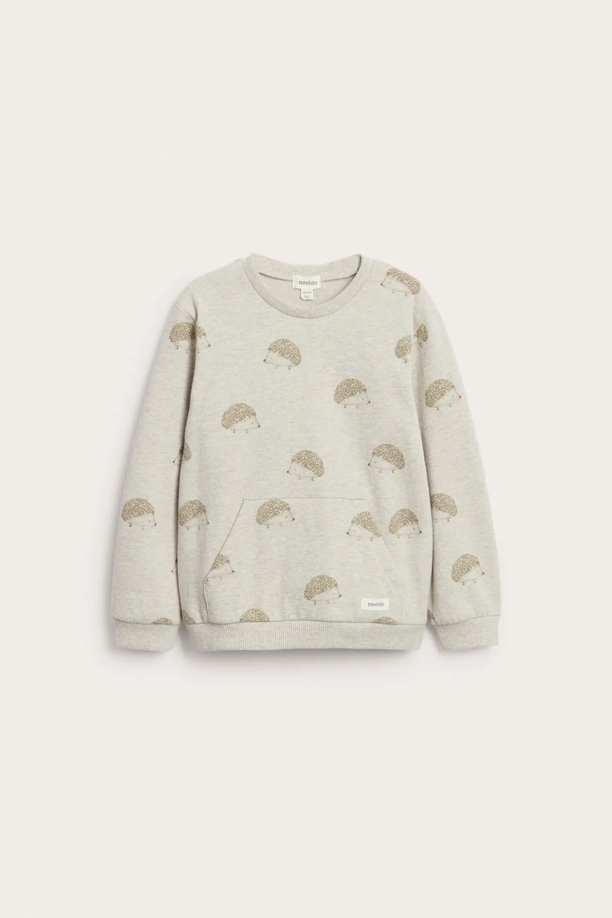 Baby & kids beige sweatshirt with brushed inside