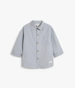 Baby & kids blue cotton shirt