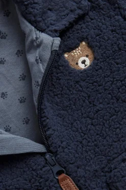 Baby & kids' blue pile jacket