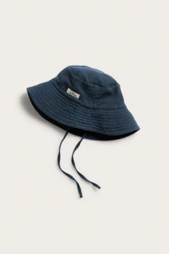 Baby & Kids blue sun hat with drawstring