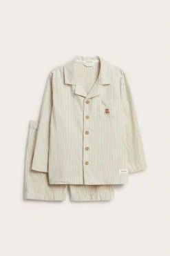 Baby & kids' green striped pyjamas