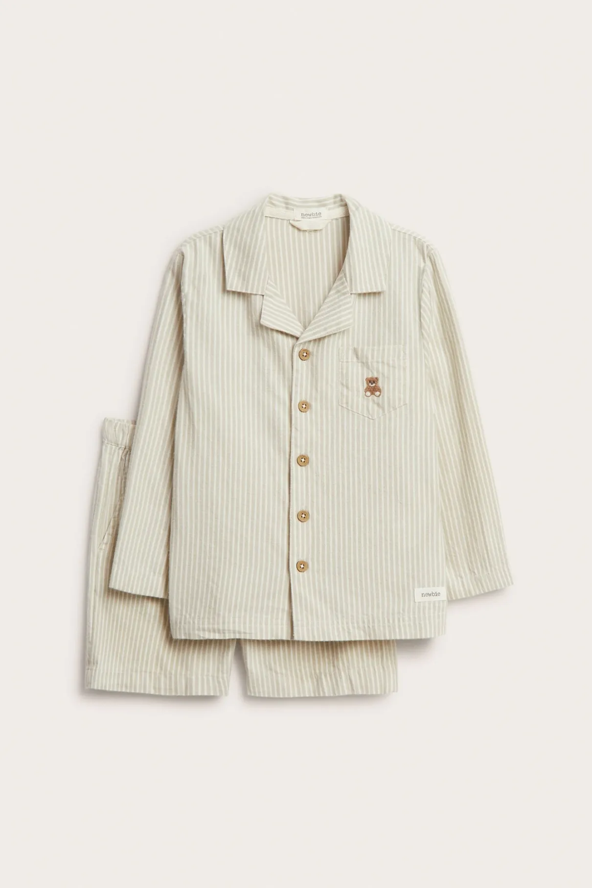 Baby & kids' green striped pyjamas