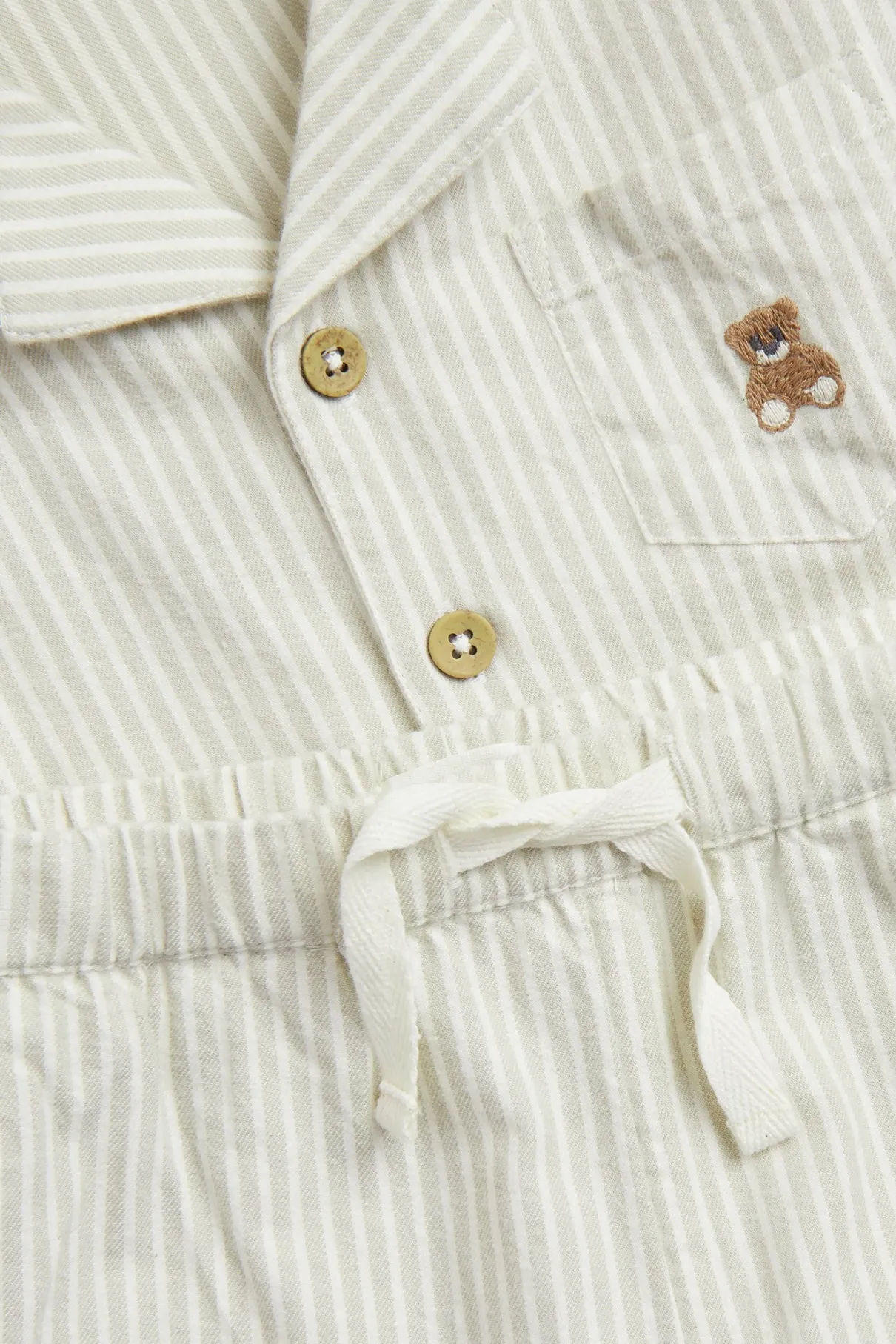 Baby & kids' green striped pyjamas