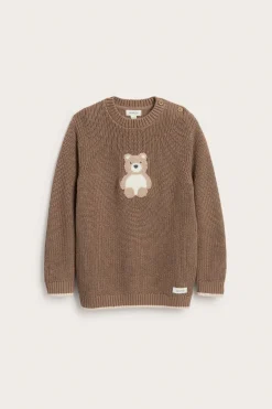 Baby & Kids knitted sweater with teddy bear