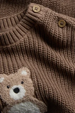 Baby & Kids knitted sweater with teddy bear