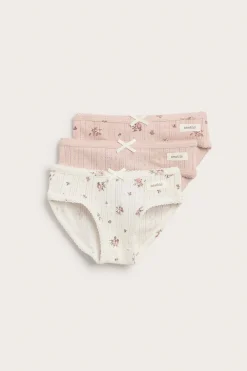 Baby & Kids 3-pack briefs with floral print